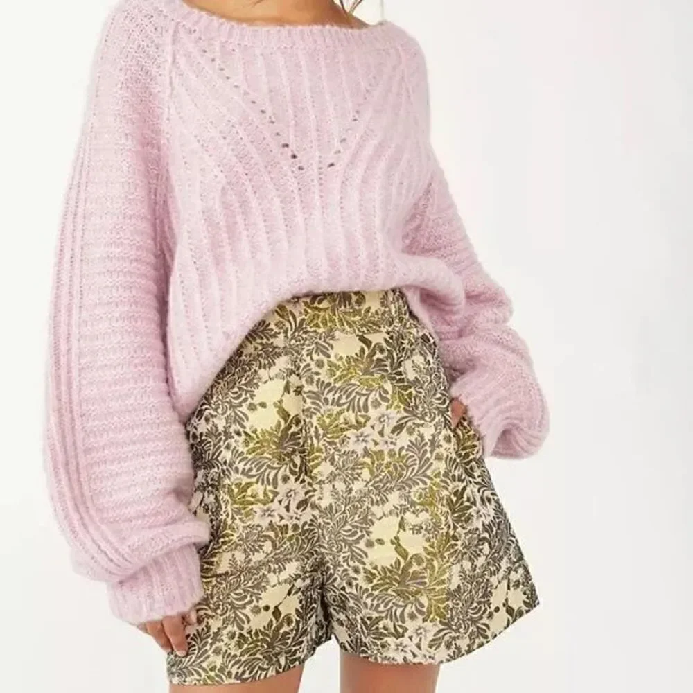 Free People Shine Like a Shorty Jacquard Shorts size small